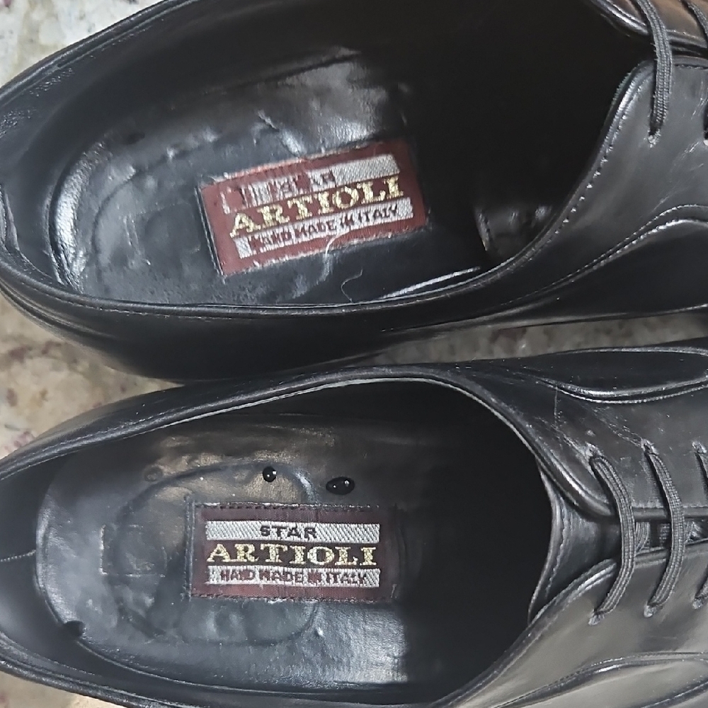 Black Leather Men's Shoes